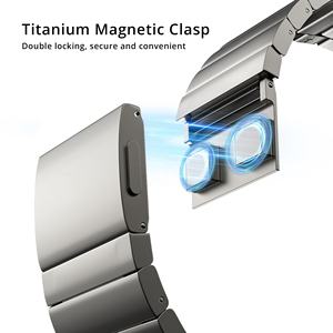 Keepwin <span class=keywords><strong>Bracelet</strong></span> de montre en <span class=keywords><strong>titane</strong></span> pour <span class=keywords><strong>Apple</strong></span> <span class=keywords><strong>Watch</strong></span> Ultra 49mm <span class=keywords><strong>Bracelet</strong></span> Correa de luxe - Product Image 6