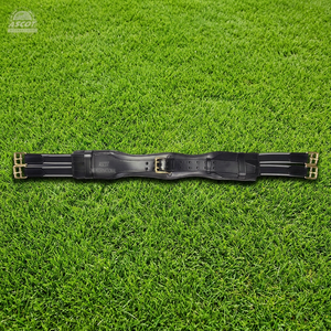 Circunferencia de caballo de cuero genuino Premium de estilo australiano con accesorios de latón ajustables Producto de caballo al por mayor duradero - Product Image 1
