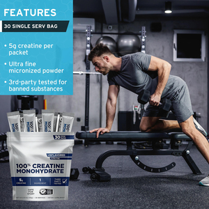 WELLBODY <span class=keywords><strong>Creatina</strong></span> Monohidrato en Polvo de Platino de Alta Calidad para Desarrollo Muscular en Adultos, Natural, No Apta para Mujeres Embarazadas - Product Image 4