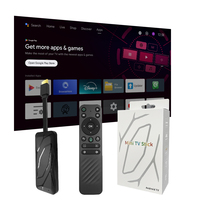 Dispositivo de TV Android 14 ZX5M 4K 16GB de Fábrica OEM, Full HDR, Amlogic S905X Quad Core, Dongle Inteligente con WiFi 6 5G, BT 5.4, USB 3.0, ATV