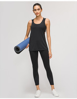 Top deportivo con sujetador incorporado para mujer, Top corto para correr, blusa de Yoga transpirable suelta, ropa de entrenamiento, camisetas sin mangas cortas