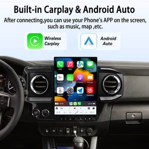 วิทยุติดรถยนต์ Qualcomm Android 13 สำหรับ Toyota Tacoma ปี 2016-2023 พร้อมระบบนำทาง GPS มัลติมีเดีย เครื่องเล่นเสียง วิดีโอ และ Carplay - Product Image 3