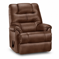Fauteuil inclinable moderne en cuir PU, fauteuil simple inclinable manuel avec repose-pieds, fauteuil de salon