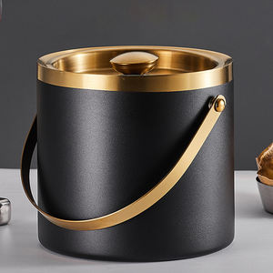 Seau à glace isotherme double paroi en acier inoxydable personnalisable de haute qualité SYH1361 avec couvercle pour le camping – Vente en gros - Product Image 2