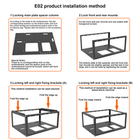 Open Air Portable Case Pliable Case Support Double Canal Single Channel Motherboard Bracket Frame Cabinet