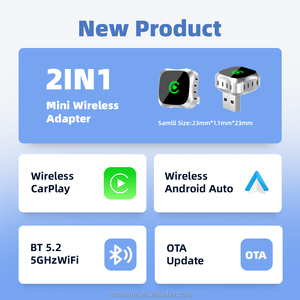 Adaptateur sans fil CarPlay Android OEM portable, boîte de streaming multimédia automobile 2 en 1, adaptateur CarPlay, dongle USB CarPlay - Product Image 2