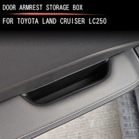 Boîte de rangement en silicone pour accoudoir de porte Toyota Land Cruiser 250 LC250 Prado 2024-2026, organiseur de poche pour poignée de porte, accessoires