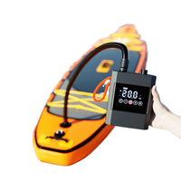 Pompe à air à double action 12V 20psi alimentée par batterie, en alliage d'aluminium, avec adaptateur de valve, pour bateaux gonflables et modèles réduits – Meilleure vente