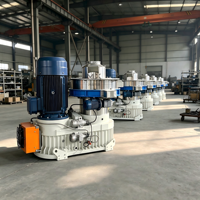 Machine automatique à granulés de biomasse modèle 650, 160 kW, 2-2,3 T/H, moulin à granulés de bois à matrice annulaire verticale pour ligne de production de granulés de combustible