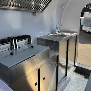 Customizable <b>Mini</b> Outdoor Service Cart Towable Mobile Food Truck for Coffee & Ice Catering Full Kitchen Equipment Included Small - Product Image 6