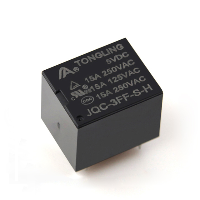 TONGLING 3FF T73 Electromagnetic Relay Small 4-Pin PCB Relay 5V/6V/9V/12V/24V Power Options 10A