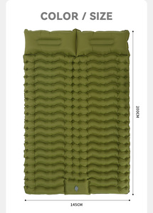 <span class=keywords><strong>Matelas</strong></span> de camping gonflable multifonctionnel, imperméable, ultraléger, portable, pliable, double, avec <span class=keywords><strong>gonfleur</strong></span> intégré - Product Image 2