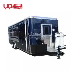 Cheap Price Container Mobile Kitchen Ice Cream Cart Fully Equipped Pasta Food Kiosk Booth Food Trailer