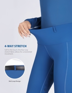 Pantaloni da Equitazione in Silicone a Vita Alta, Skinny Fit con Chiusura a Bottoni per <span class=keywords><strong>Cavallo</strong></span> - Product Image 4