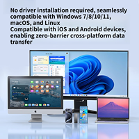 Hard Disk Eksternal Solid-State 1TB Kecepatan Tinggi NVMe 4TB Laptop Eksternal 2TB Penyimpanan Gaming Tipe-C 512GB SSD