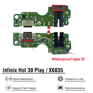 Pièces de rechange pour téléphones mobiles : Câble flexible de charge, connecteur de dock, carte de connectivité pour Tecno <span class=keywords><strong>Infinix</strong></span> Hot30 Play X6835 - Product Image 2
