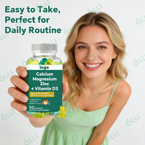 Gomitas Masticables de Marca Privada OLLI OEM, Complejo Vegano de Magnesio Glicinato, Calcio, Potasio, Vitamina D3, Suplemento para el Cuidado de la Salud - Product Image 4