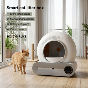 Arenero Inteligente <span class=keywords><strong>Autolimpiable</strong></span> <span class=keywords><strong>para</strong></span> <span class=keywords><strong>Gatos</strong></span>, Fácil <span class=keywords><strong>de</strong></span> Limpiar, <span class=keywords><strong>Caja</strong></span> <span class=keywords><strong>de</strong></span> <span class=keywords><strong>Arena</strong></span> Automática - Product Image 1