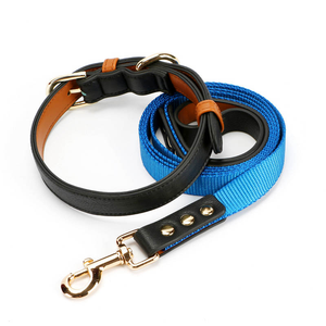 Laisse de chien en cuir PU et nylon coloré, design de luxe, personnalisé, durable, accessoire pour chiot, tendance - Product Image 2