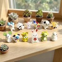 Figurines du Zodiaque en Verre Artisanales Mignonnes et Exquises – Adorables Décorations de Bureau Animaux (Cheval, Tigre, Serpent, Mouton) – Artisanat en Verre