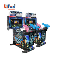 Machine de jeu d'arcade de tir à monnayeur Lifun pour enfants, simulateur vidéo avec moniteur 22 pouces, divertissement pour enfants pour 2 joueurs