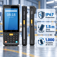 Terminal portable durci Idata K3 Pro Android 14 avec scanner de codes-barres 1D/2D et 4G, 28 touches, pour l'inventaire d'entrepôt