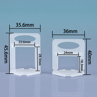 Clips et cales de système de nivellement d'entretoise de carrelage en plastique de 0.5mm pour l'usine de systèmes de nivellement d'entretoise de carrelage