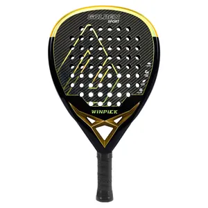 Custom High-end Professional Padel Rackets 3K 12K 18K Carbon Fiber Padel Racquet For Training And Tennis Player