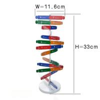 Modèle biologique de structure de molécule d'ADN, modèle moléculaire d'ADN coloré, jouet éducatif