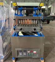 Machine à fabriquer des cornets à gaufres pour tasse à café comestible et automatique