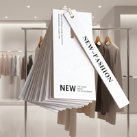 Étiquettes suspendues en papier découpées sur mesure, formes originales, tailles uniques, écologiques, imprimées en relief avec votre logo pour vêtements, sacs, chaussures