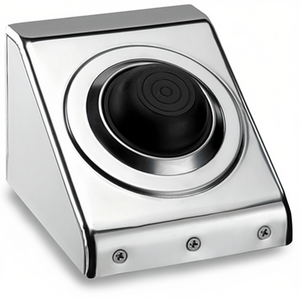 Botón de pedal neumático para montaje externo de acero inoxidable blanco - Product Image 3