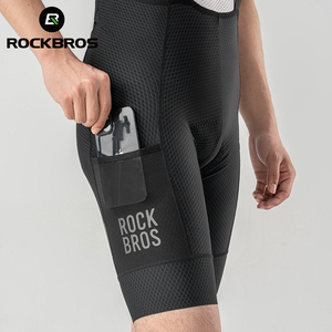 ROCKBROS <span class=keywords><strong>Cuissard</strong></span> à bretelles de cyclisme personnalisé <span class=keywords><strong>Cuissard</strong></span> à bretelles respirant pour les longs voyages Ride Road MTB <span class=keywords><strong>Cuissard</strong></span> de cyclisme avec coussinet haute densité - Product Image 3