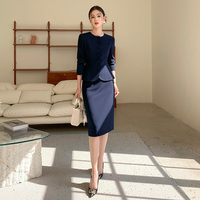 Costume professionnel pour femmes, tenue de travail élégante, printemps automne, uniforme de réceptionniste d'hôtel, bijouterie, beauté