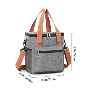 Sacs isothermes en polyester Oxford de grande capacité avec fermeture à glissière Sac à lunch isolé pliable et à la mode directement du fabricant du Vietnam - Product Image 6
