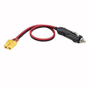 สายเคเบิลที่จุดบุหรี่ XT60 หัวเสียบตัวผู้ 12V ต่อกับอะแดปเตอร์ตัวเมีย XT60 สายต่อขยาย 16A DC ขั้วต่อ PVC - Product Image 1