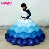 Costume de danse gonflable sur le thème des fleurs pour fille, décoration de fête
