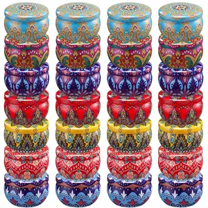 Empty Round Candles tin box Travel tin box Home Decorations Candles Tin