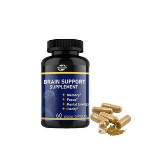 OEM nhãn tư nhân cao cấp não hỗ trợ bổ sung viên nang tự nhiên nootropic cho bộ nhớ, tập trung và tinh thần rõ ràng 60 Vegan mũ - Product Image 2