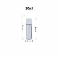 Flacon pompe airless rotatif personnalisé en plastique vide pour cosmétiques, lotions et fonds de teint, 15ml, 30ml, 50ml