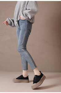 <span class=keywords><strong>Sneakers</strong></span> in Pelle <span class=keywords><strong>con</strong></span> <span class=keywords><strong>Velcro</strong></span> per Donne, Suola Spessa per Aumentare l'Altezza, Traspiranti, Leggere, <span class=keywords><strong>con</strong></span> Suola Morbida per Sport e Uso Quotidiano - Product Image 6