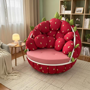 كراسي أريكة على شكل فواكه من المصنع مباشرة، أريكة عصرية على شكل فراولة، كراسي استرخاء مخصصة لغرفة المعيشة وغرفة النوم والفنادق - Product Image 5