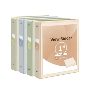 Tùy chỉnh xem rõ ràng trình bày chất kết dính nhựa văn phòng 1 inch cá nhân <span class=keywords><strong>3</strong></span> Vòng chất kết dính cho các trường học - Product Image 1