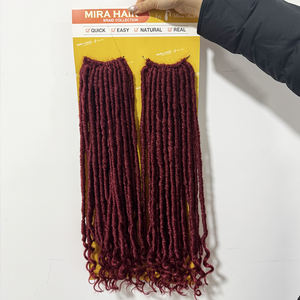Extensions de cheveux Mèches <span class=keywords><strong>Tresses</strong></span> 220g Afro Locs pour femmes, <span class=keywords><strong>tresses</strong></span> Goddess africaines, cheveux au crochet Soft River Loc, extensions Goddess Locs - Product Image 1
