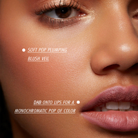 Palette de voiles de blush crème mats longue durée de luxe à couleur personnalisée maquillage de blush végétalien à haute pigmentation de marque privée