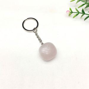 Natural Crystal Stone <b>Key</b> <b>Chain</b> Irregular Raw Stone <b>Key</b> <b>Chain</b> Bag Hanging Decoration Wholesale <b>Key</b> Ring - Product Image 3