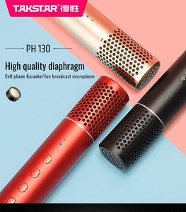 TAKSTAR PH 130 akıllı telefon mikrofon için taşınabilir Livestream <span class=keywords><strong>Mic</strong></span> 9 ses efektleri el Karaoke makinesi hoparlör çocuklar için tel - Product Image 2
