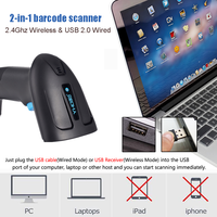 Lecteur de codes QR USB filaire YHDAA, détection automatique, capteur CMOS 2D, prise en charge de la numérisation d'écran, scanner de codes-barres portable
