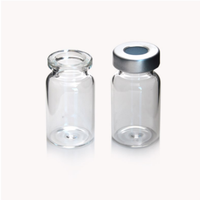 Flacons en verre miniatures à bouchon serti stériles pour poudre lyophilisée d'ingrédients actifs