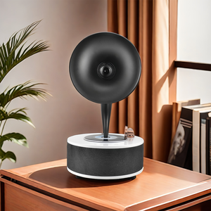 Fonógrafo <span class=keywords><strong>Vintage</strong></span> para sala de estar, adornos nostálgicos europeos, tocadiscos de vinilo americano, tocadiscos antiguo, estéreo Bluetooth creativo - Product Image 2